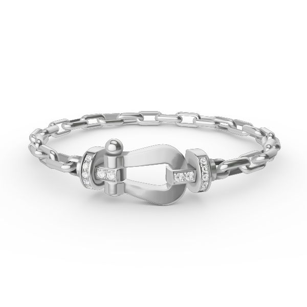 [Cadisa]FORCE LARGE HORSESHOE CLASP  METAL BRACELET