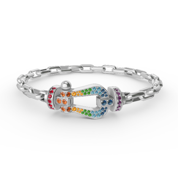 [Cadisa]FORCE LARGE HORSESHOE CLASP  METAL BRACELET