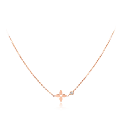 [Cadisa]BLOSSOM PENDANT PINK GOLD AND DIAMOND
