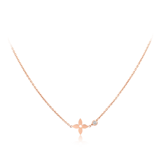 [Cadisa]BLOSSOM PENDANT PINK GOLD AND DIAMOND