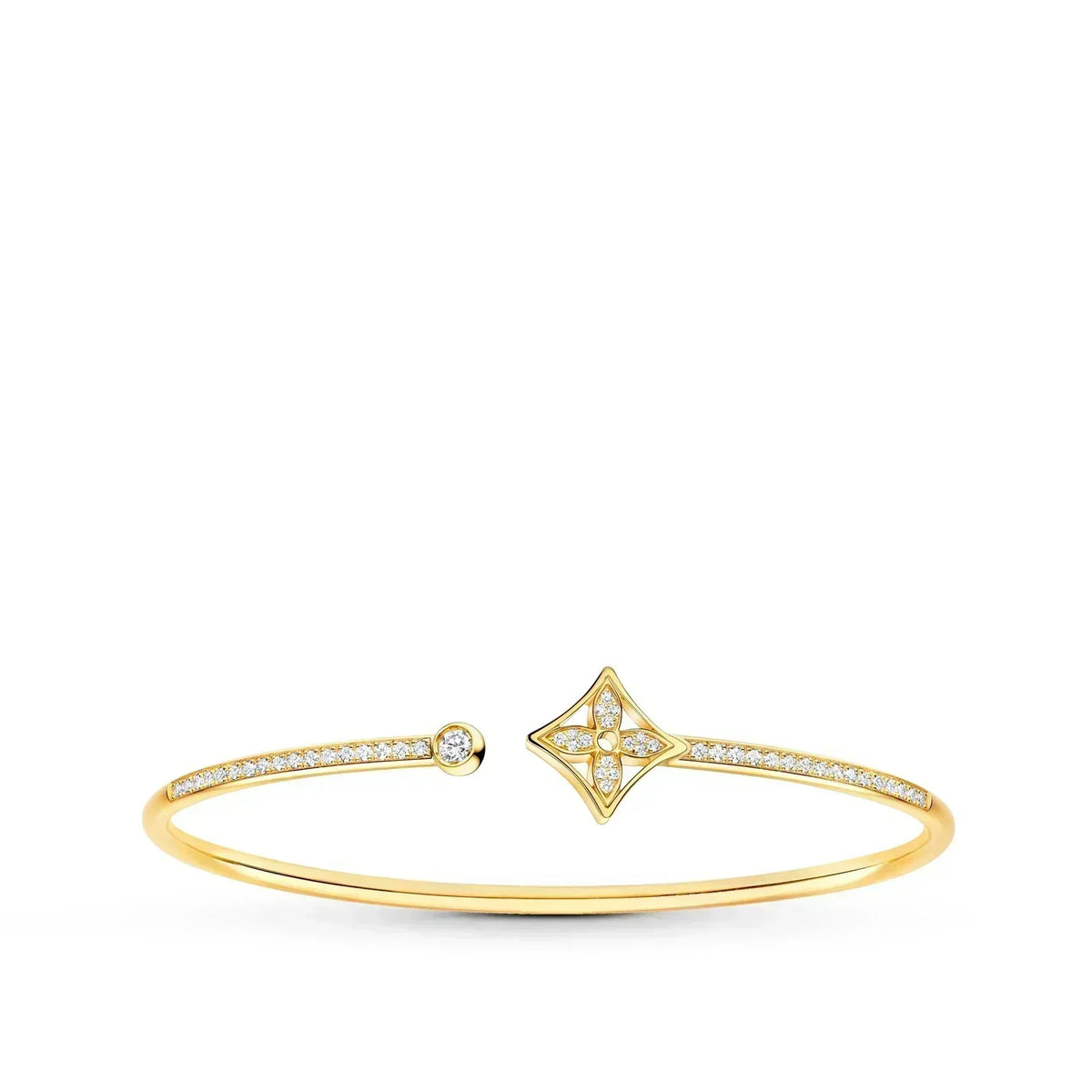 [Cadisa]IDYLLE GOLD OPEN BRACELET DIAMOND PAVED