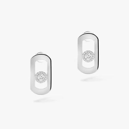 [Cadisa]So Move Diamond Earrings in Yellow Gold