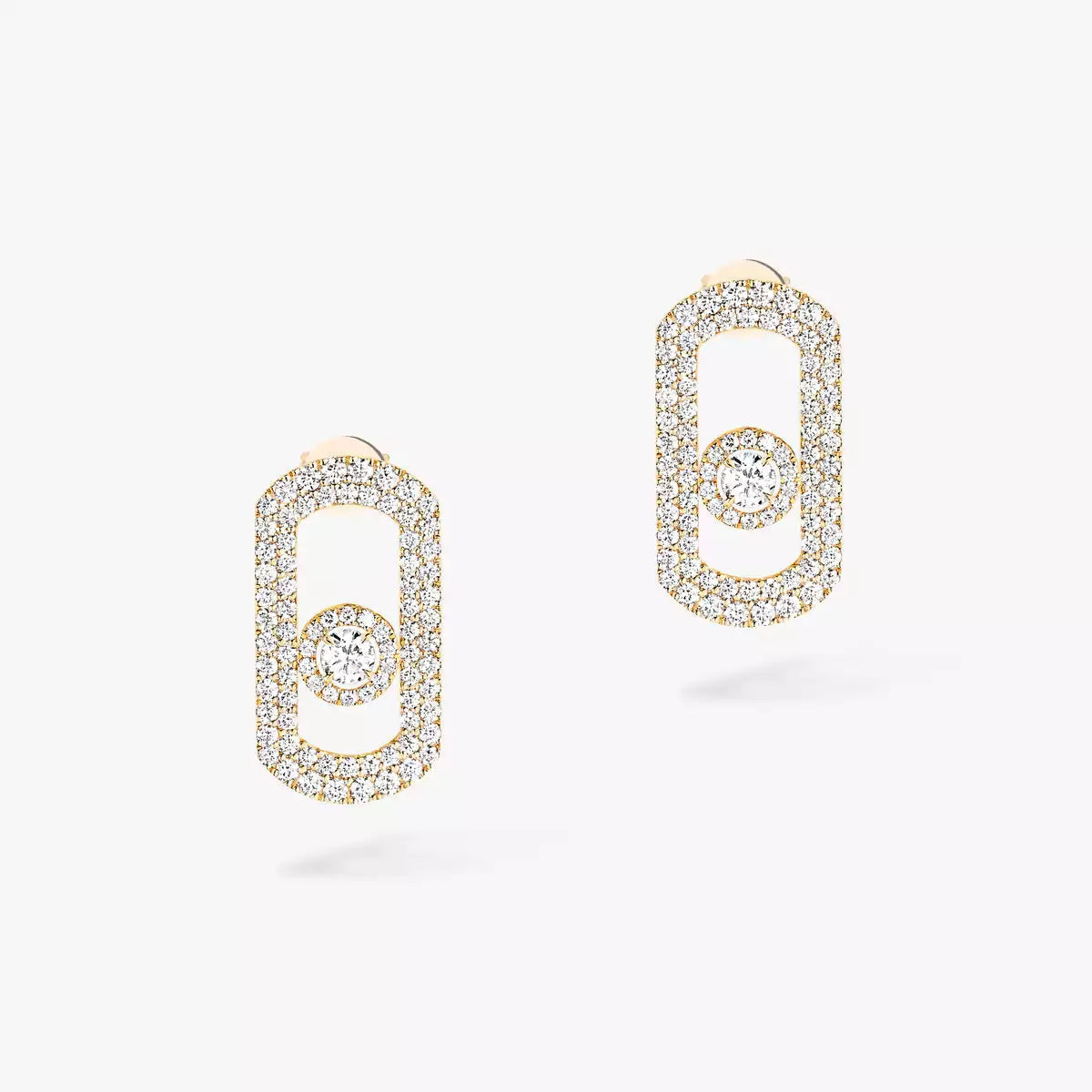 [Cadisa]So Move Pave_-Set Diamond Earrings in Silver