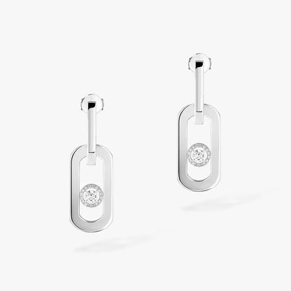 [Cadisa]So Move XL Diamond Pendant Earrings