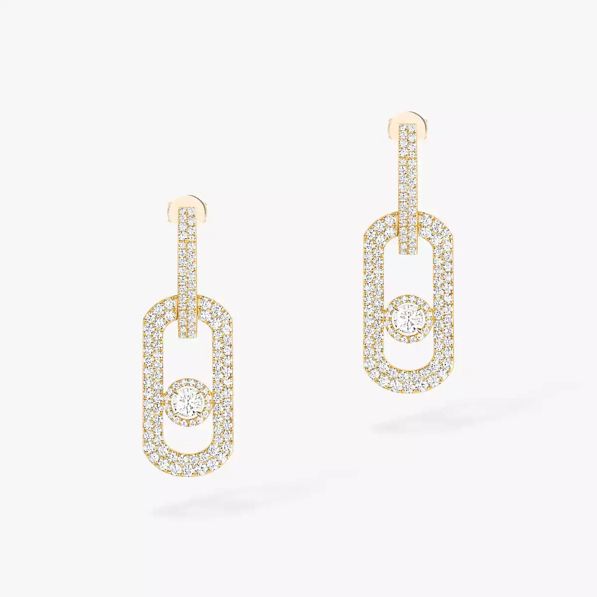 [Cadisa]So Move XL Pave_-Set Diamond Pendant Earrings
