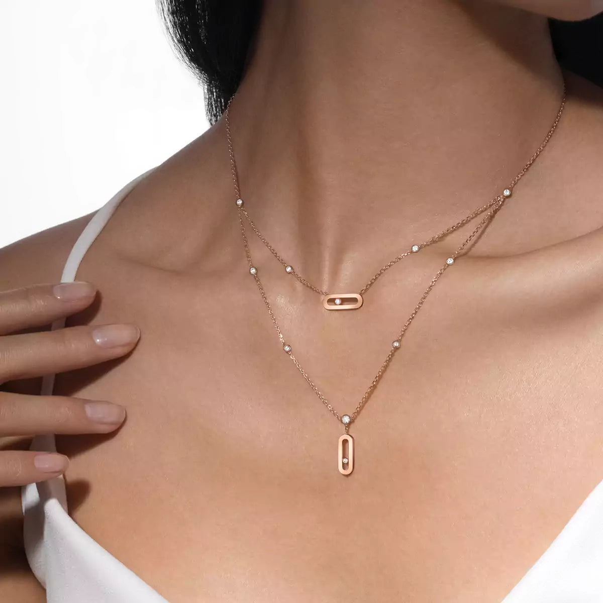 [Cadisa] Move Uno Diamond Necklace