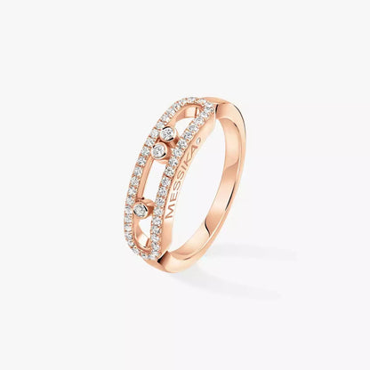 [Cadisa] Baby Move Gold Diamond Pave_ Ring