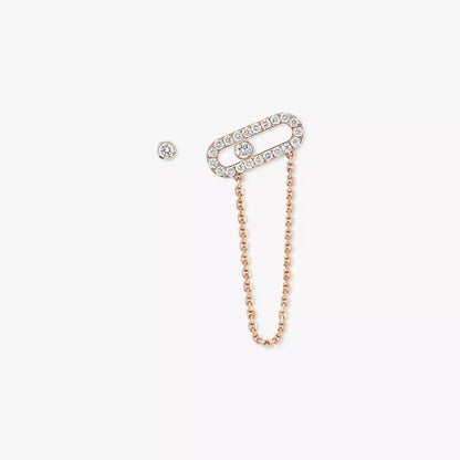 [Cadisa]Move Uno Diamond Earrings