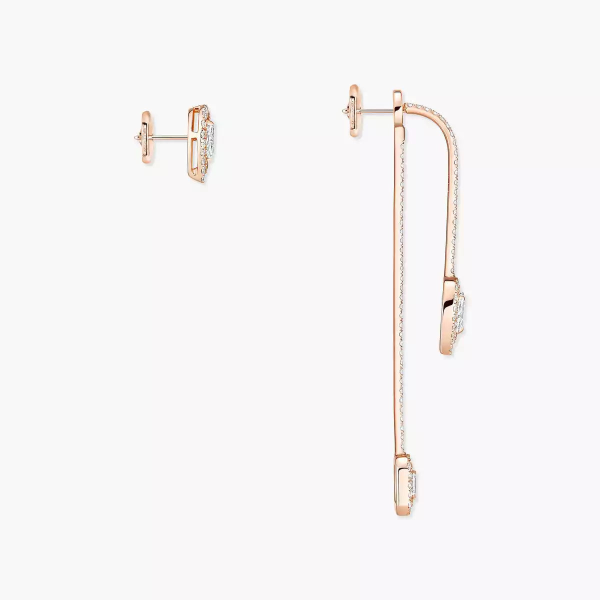 [Cadisa]Diamond Drop Earrings My Twin