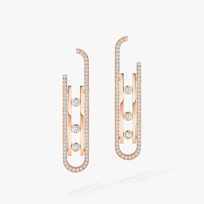 [Cadisa]Diamond Pendant Earrings Move 10Th