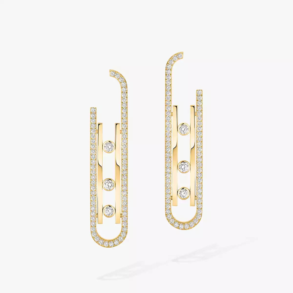 [Cadisa]Diamond Pendant Earrings Move 10Th