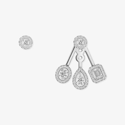 [Cadisa] My Twin Trio  Diamond Earrings
