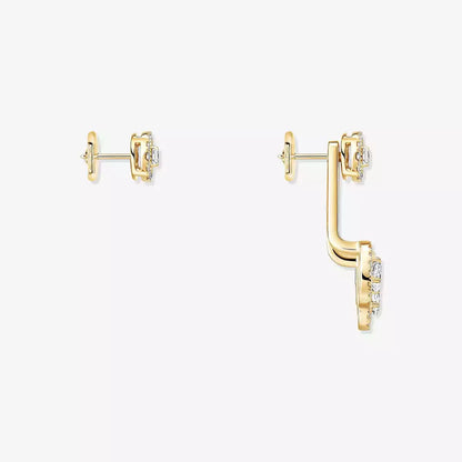 [Cadisa] My Twin Trio  Diamond Earrings