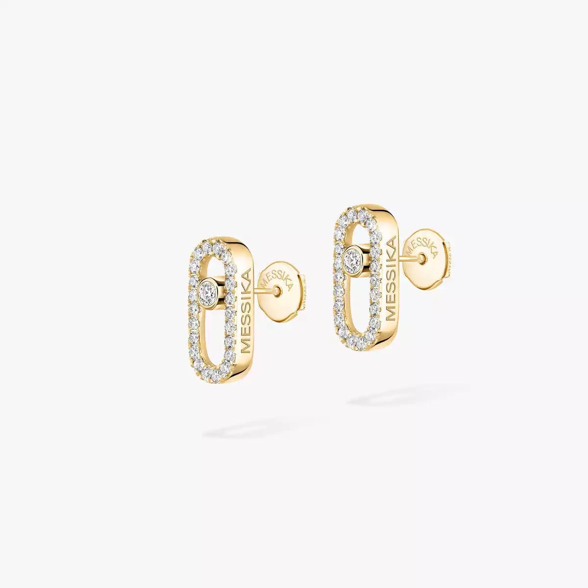 [Cadisa]Move Uno Diamond Earrings