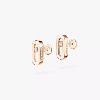 [Cadisa]Move Uno Diamond Stud Earrings