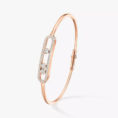 [Cadisa]Move Pavé Diamond Bangle Bracelet M