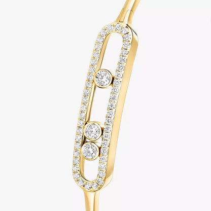 [Cadisa]Move Pavé Diamond Bangle Bracelet M