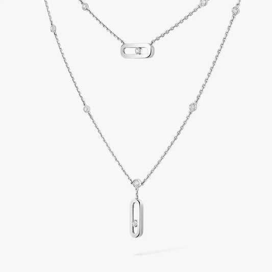 [Cadisa] Move Uno Diamond Necklace