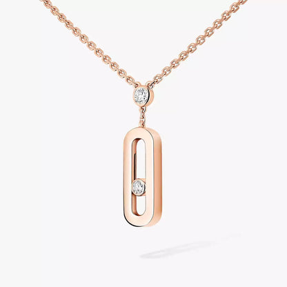 [Cadisa] Move Uno Gold Diamond Long Necklace