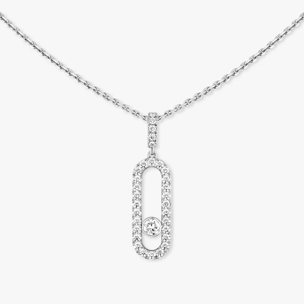 [Cadisa]Move Uno Diamond Necklace in Rose Gold