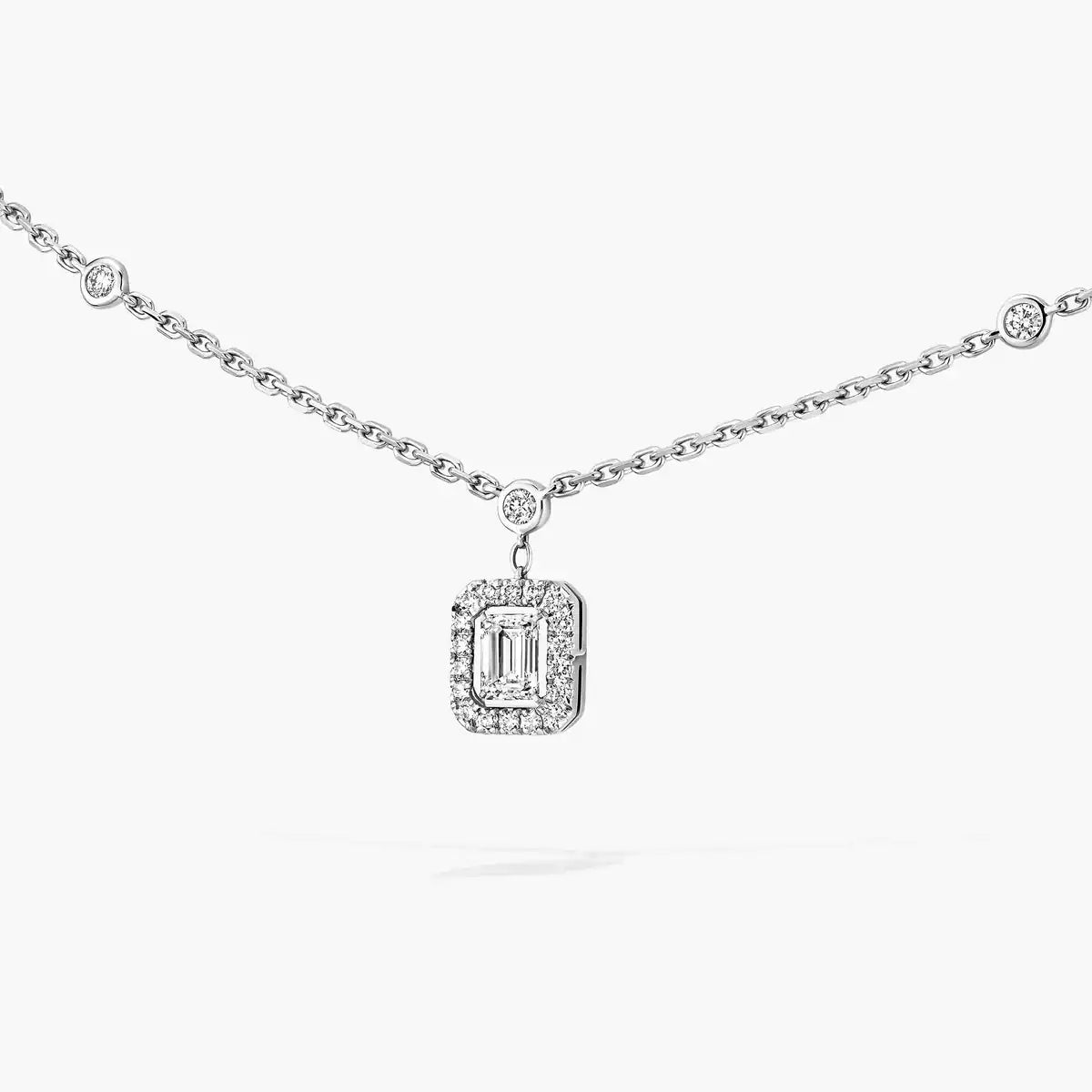 [Cadisa]My Twin Diamond Necklace in Silver