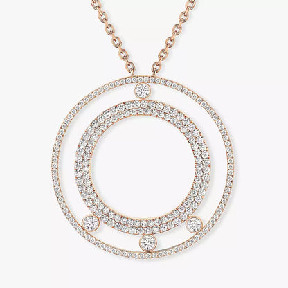 [Cadisa]Move Romane Long Pave_-Set Diamond Necklace