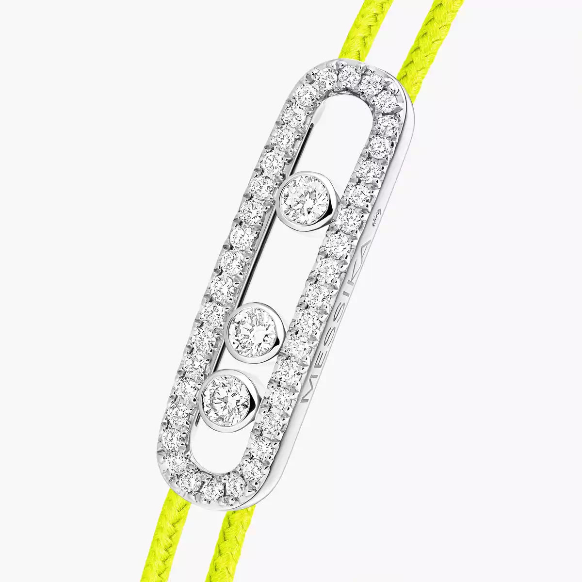 [Cadisa]Messika Care(s) pink cord pavé bracelet