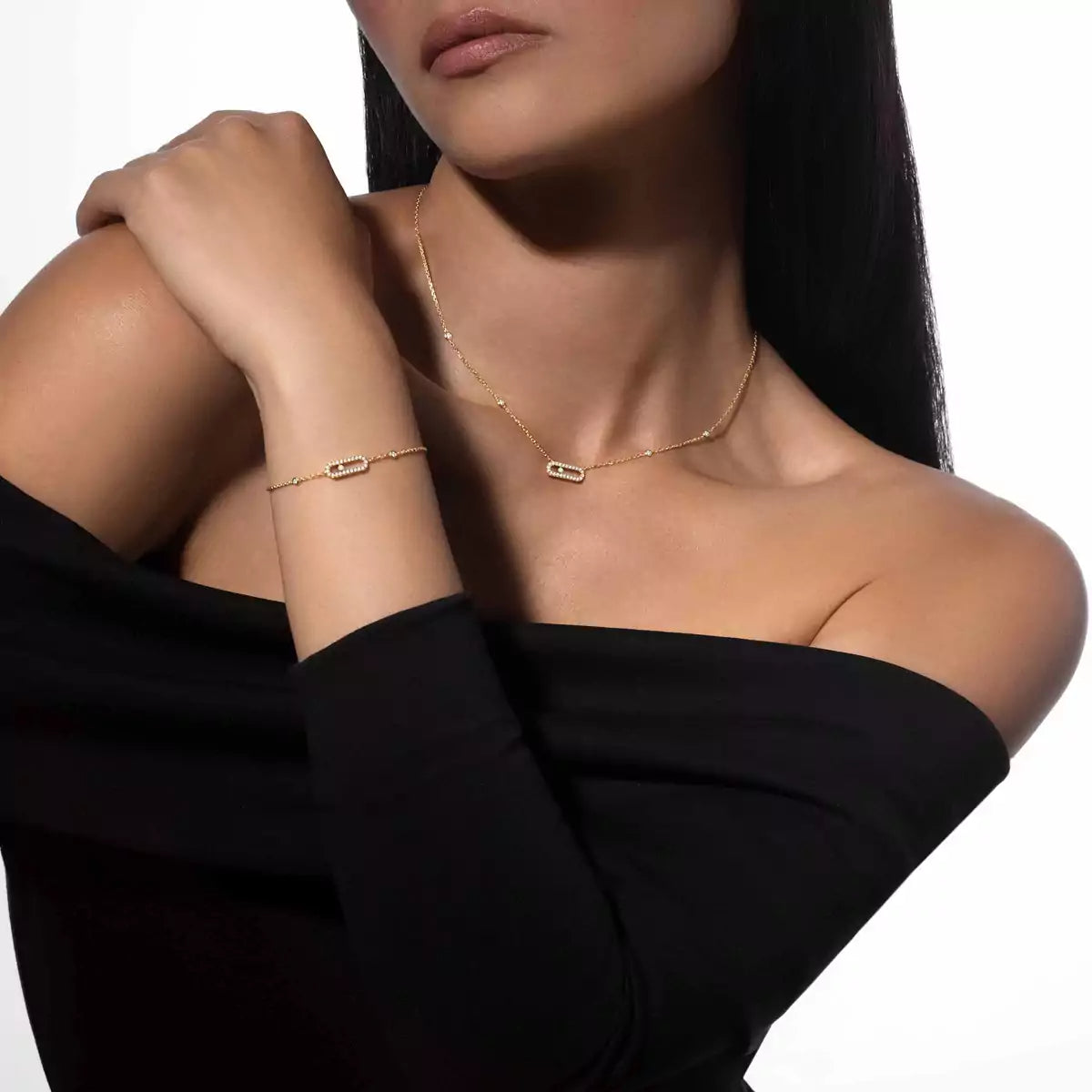 [Cadisa]Move Uno Diamond Bracelet