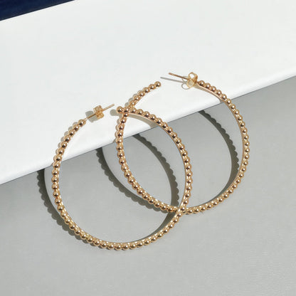[Cadisa] SMOOTH BEAD STUD EARRINGS
