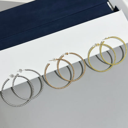 [Cadisa] SMOOTH BEAD STUD EARRINGS