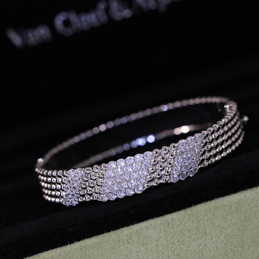 [Cadisa]  FIVE-ROW DIAMOND BRACELET