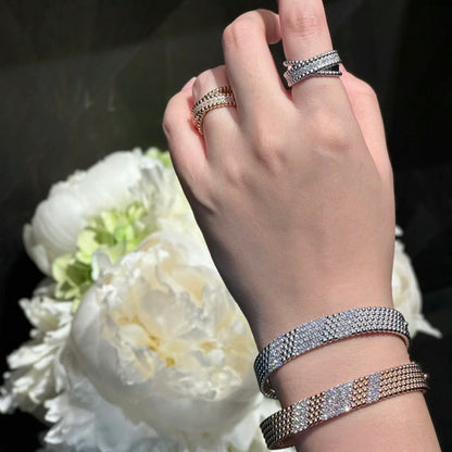 [Cadisa]  FIVE-ROW DIAMOND BRACELET