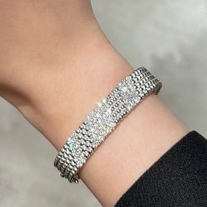 [Cadisa]  FIVE-ROW DIAMOND BRACELET