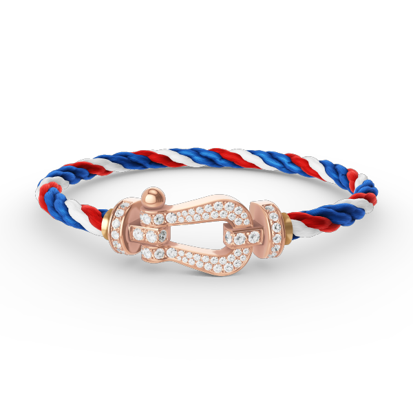 [Cadisa]FORCE LARGE HORSESHOE FULL DIAMOND BRACELET ROSE GOLD