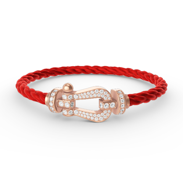 [Cadisa]FORCE LARGE HORSESHOE FULL DIAMOND BRACELET ROSE GOLD