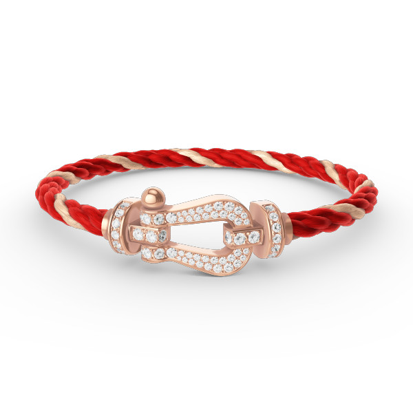 [Cadisa]FORCE LARGE HORSESHOE FULL DIAMOND BRACELET ROSE GOLD