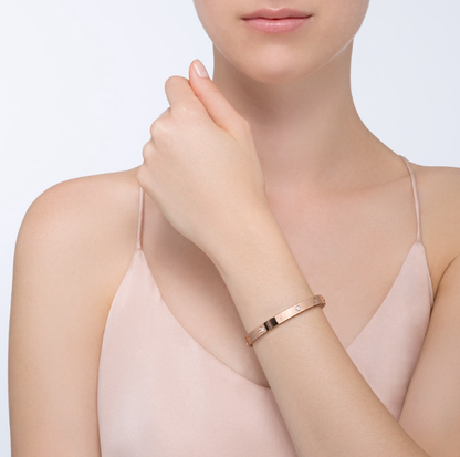 [Cadisa] LOVE BRACELET 6.1MM 4 DIAMONDS
