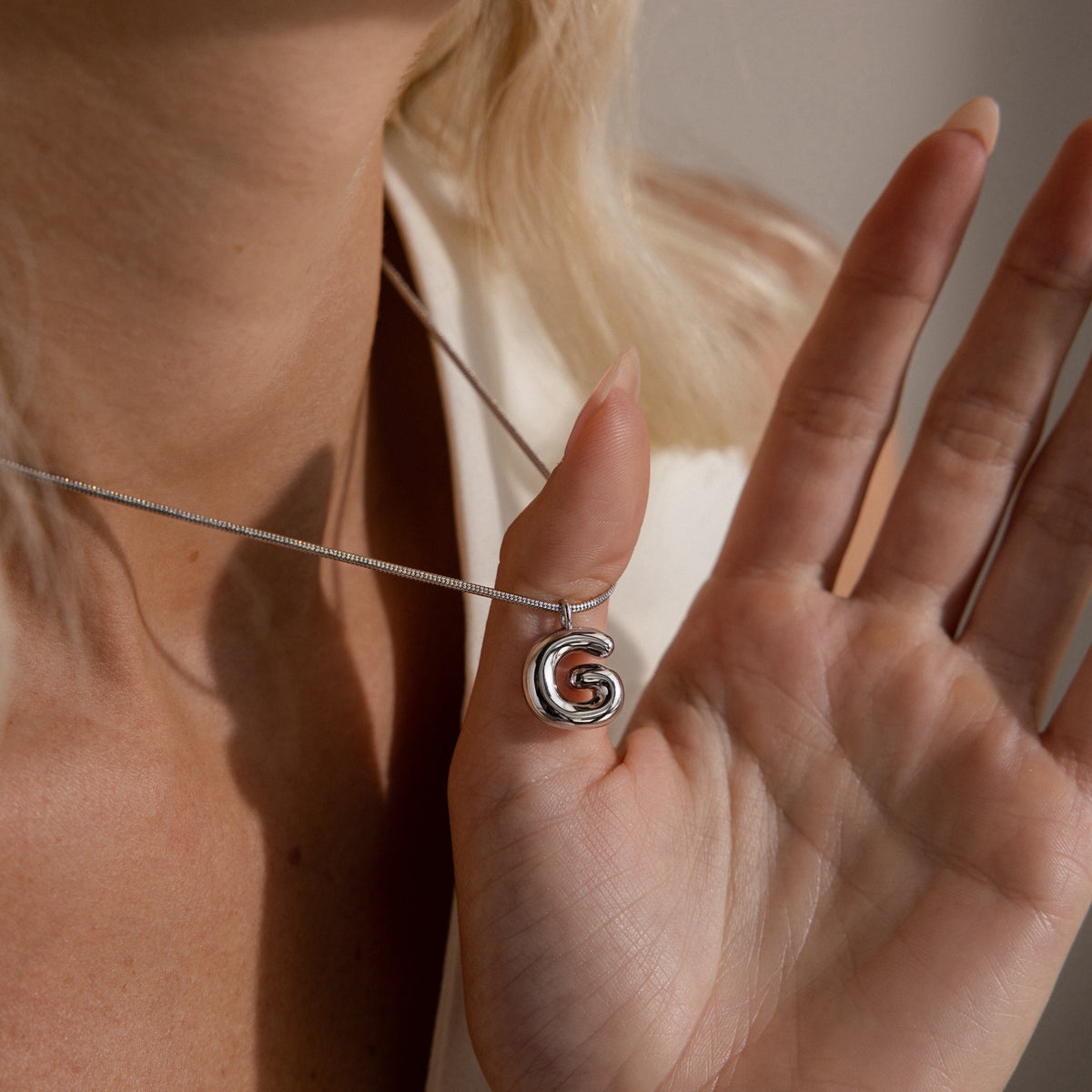 Bubble Letter Necklace