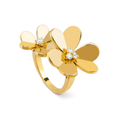 [Cadisa]CLOVER COMOS GOLD DIAMOND RING