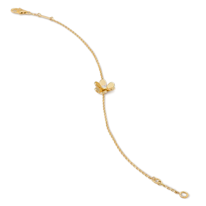 [Cadisa]FRIVOLE GOLD FLOWER PINK MALACHITE BRACELET