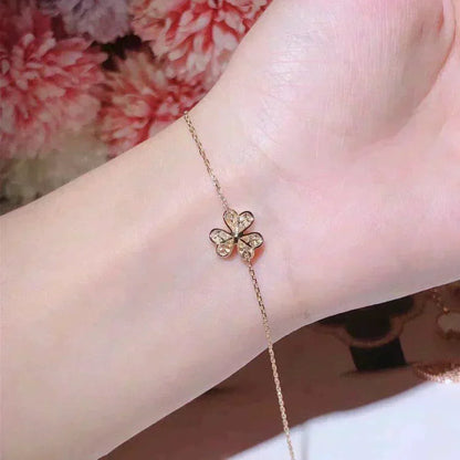 [Cadisa]FRIVOLE GOLD FLOWER DIAMOND BRACELET