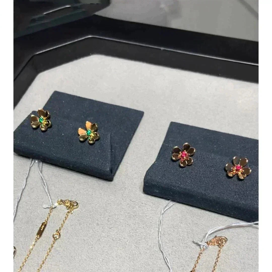 [Cadisa]FRIVOLE  FLOWER PINK EARRINGS