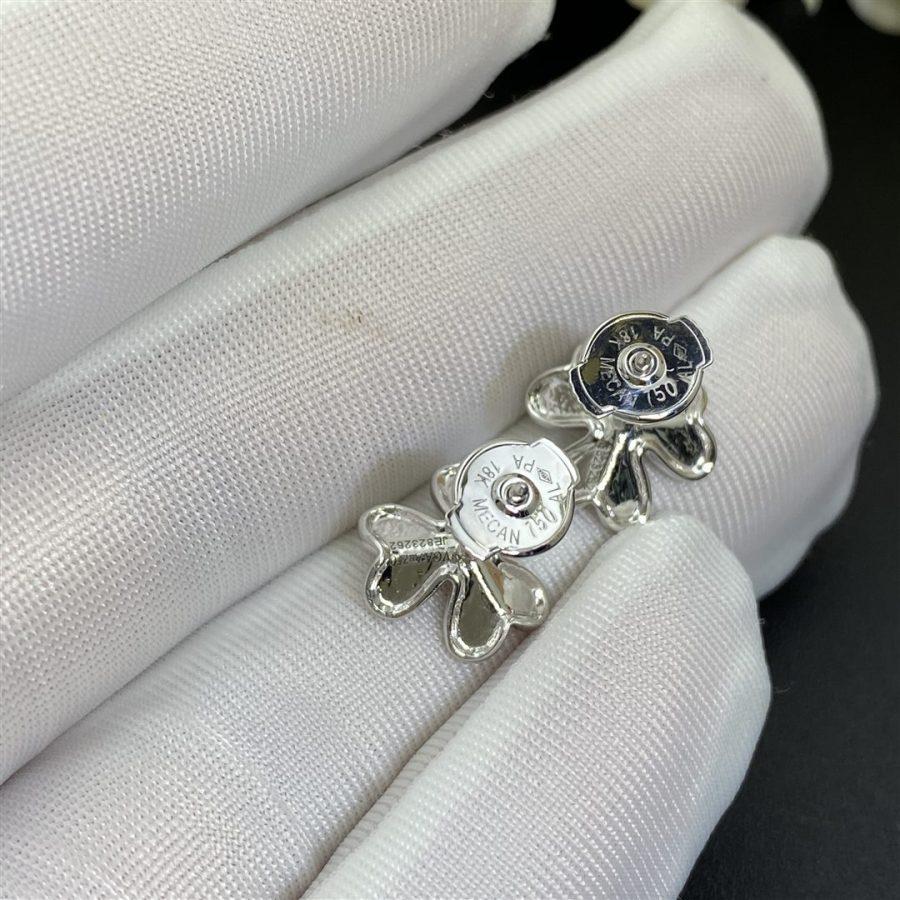 [Cadisa]FRIVOLE MINI SILVER FLOWER EARRINGS