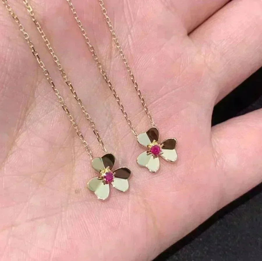 [Cadisa]FRIVOLE GOLD FLOWER NECKLACE