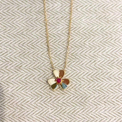 [Cadisa]FRIVOLE GOLD FLOWER NECKLACE