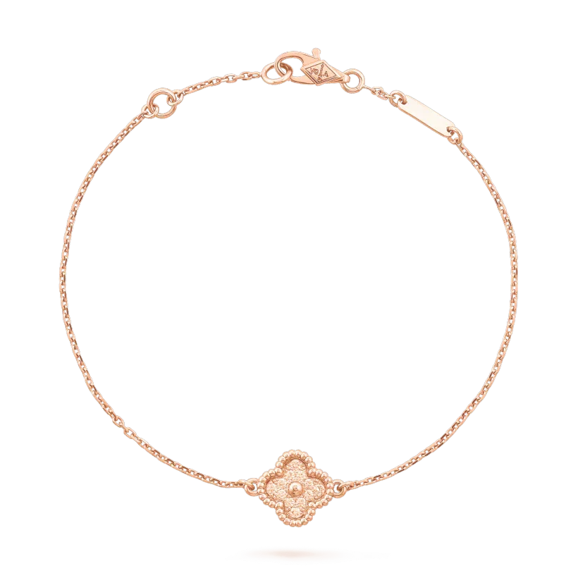 [Cadisa]CLOVER SINGLE FLOWER BRACELET