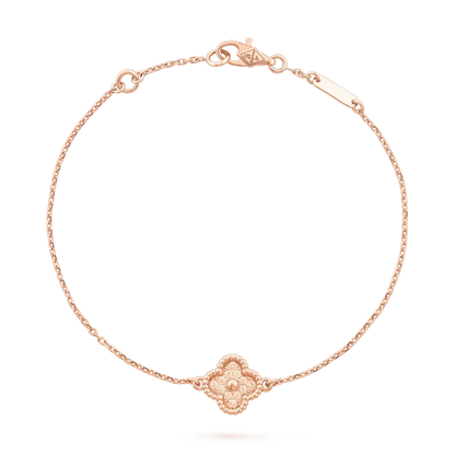[Cadisa]CLOVER SINGLE FLOWER BRACELET