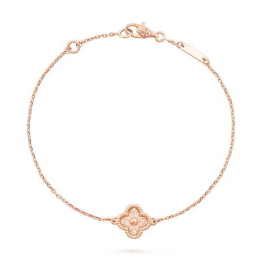 [Cadisa]CLOVER SINGLE FLOWER BRACELET
