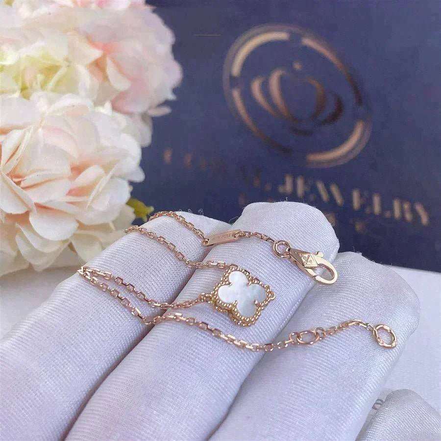 [Cadisa] Clover White Mother-of-Pearl & JUSTE Bracelet Stack Set
