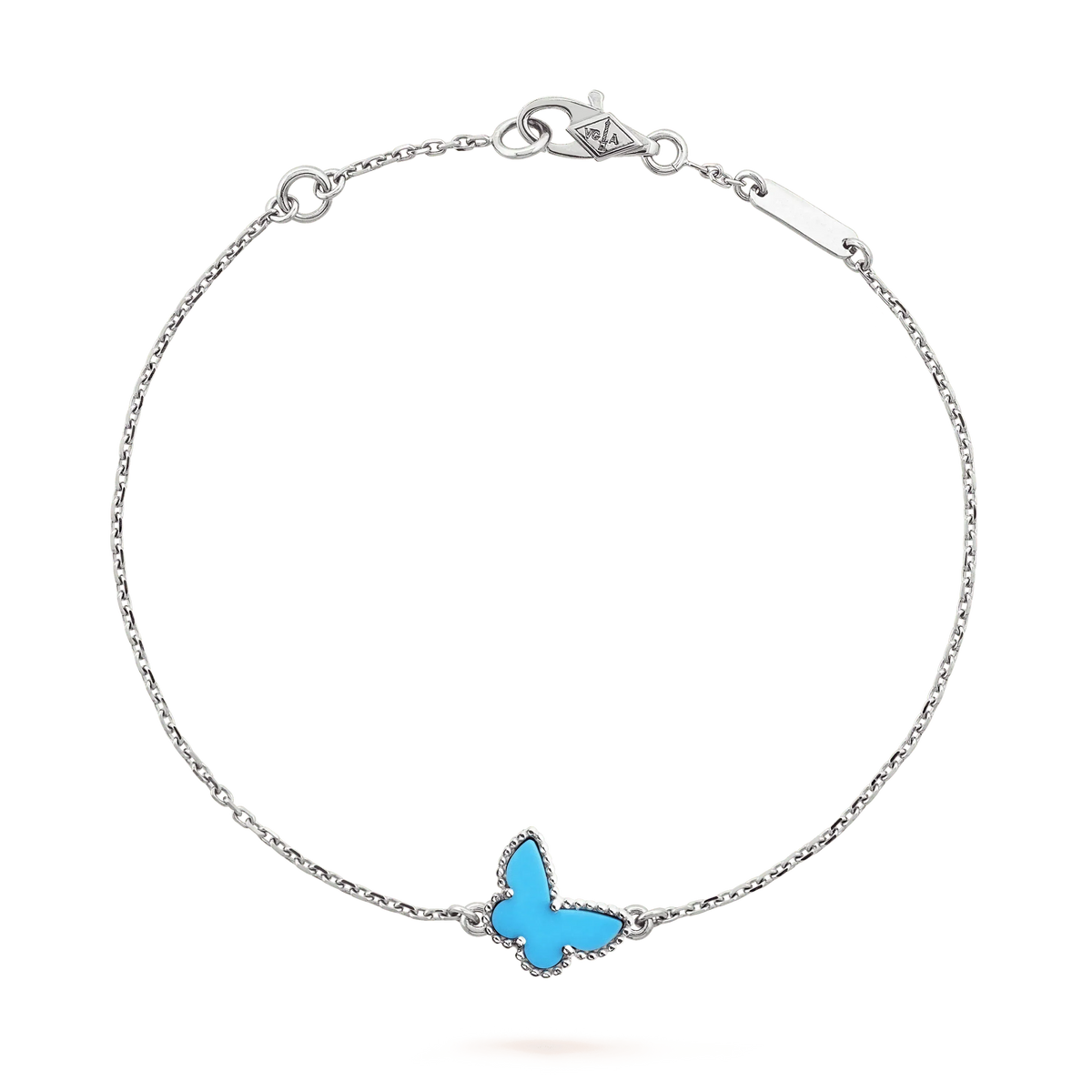 [Cadisa]BUTTERFLY TURQUOISE BUTTERFLY BRACELET SILVER